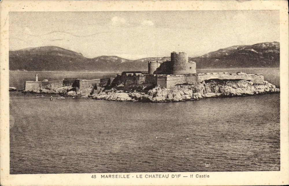Marselha - O Castelo de If — If Castle — n°48 - Frente