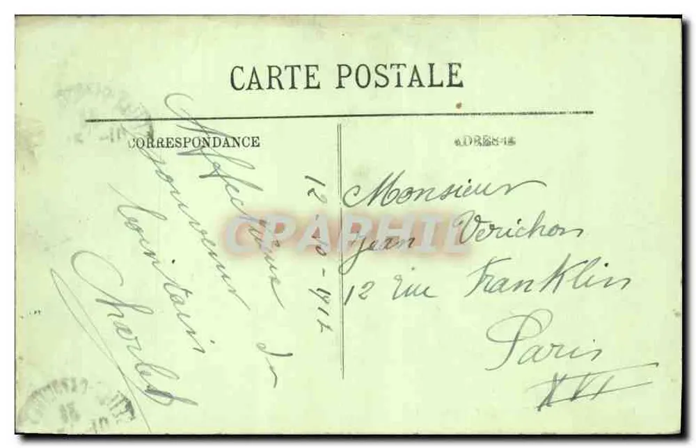 Marselha — O Castelo de If — LL. — 195 - Verso