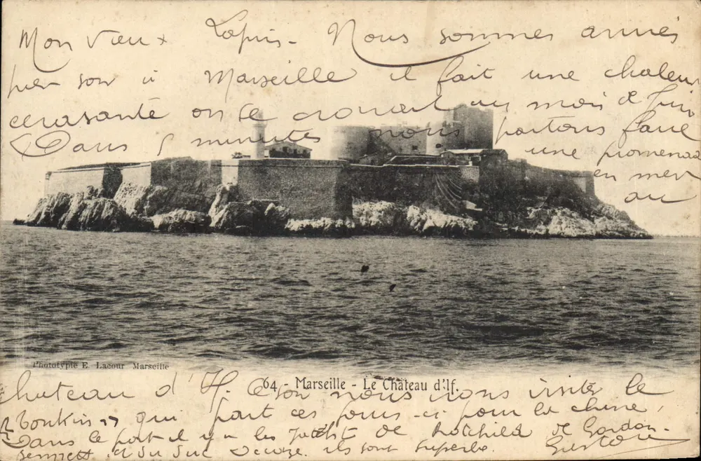 O Castelo d'If — Marselha — Fototipo E. Lagour - Frente