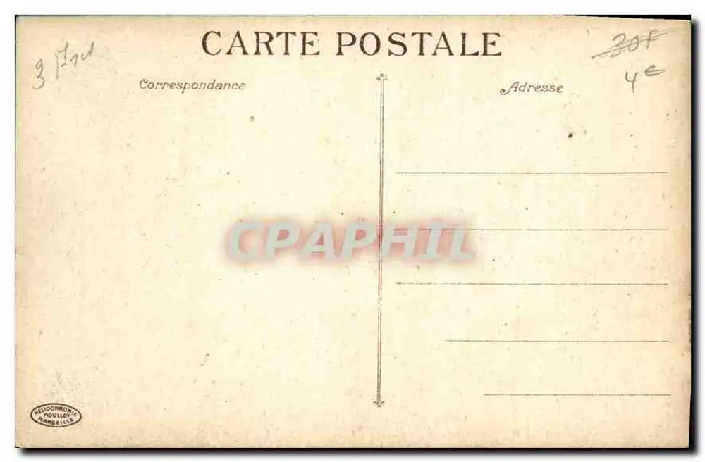 Marseille - A Porta de Aix — editor Peudochron, n°4 - Verso