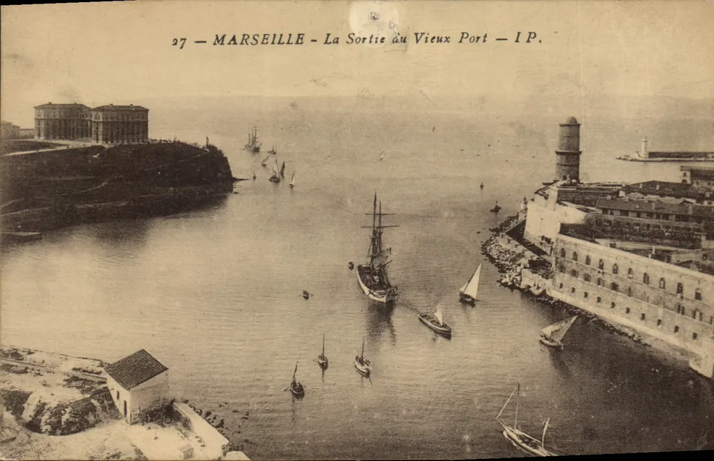 MARSEILLE — Ausgang des Vieux-Port — I.P. - Vorderseite
