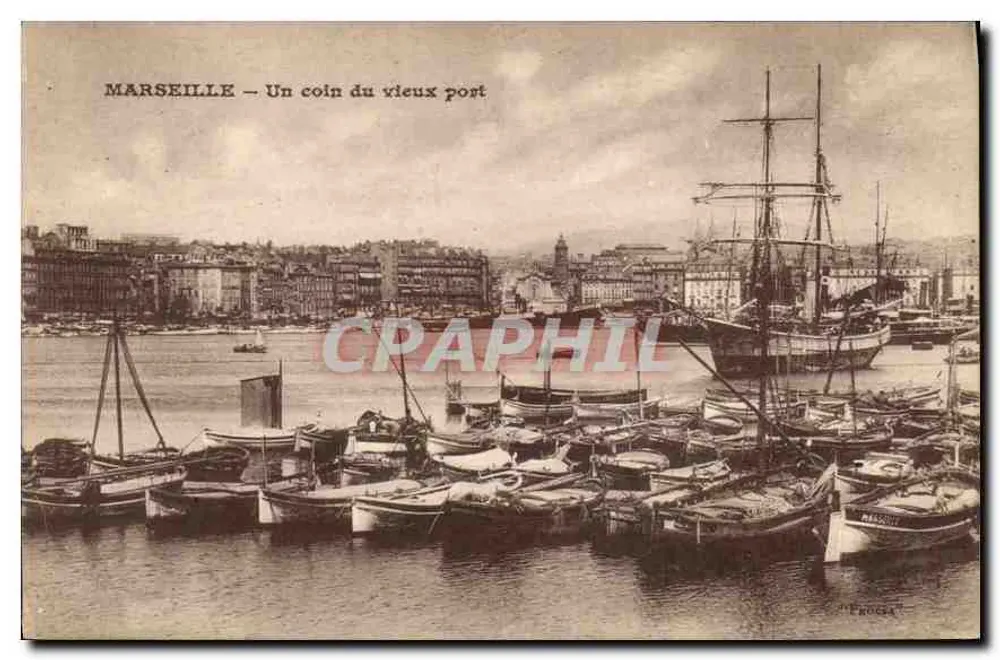 Marseille — Ein Eckchen des alten Hafens — Verlag E. Crocq - Vorderseite