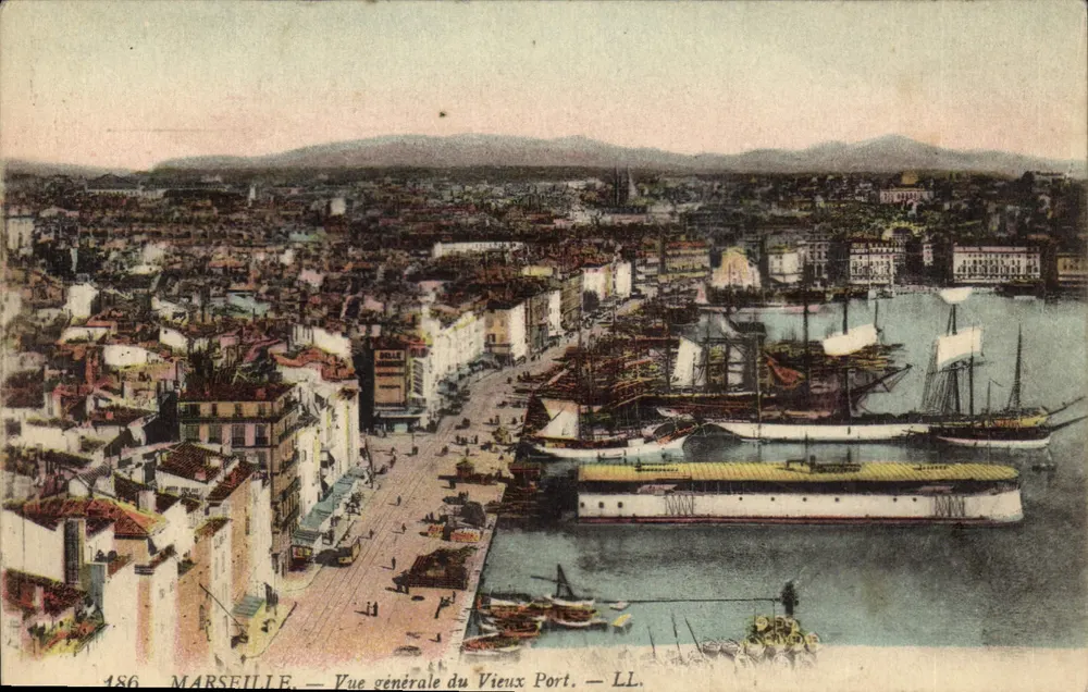 Marseille — Allgemeine Ansicht des Alten Hafens — LL. — N° 186 - Vorderseite