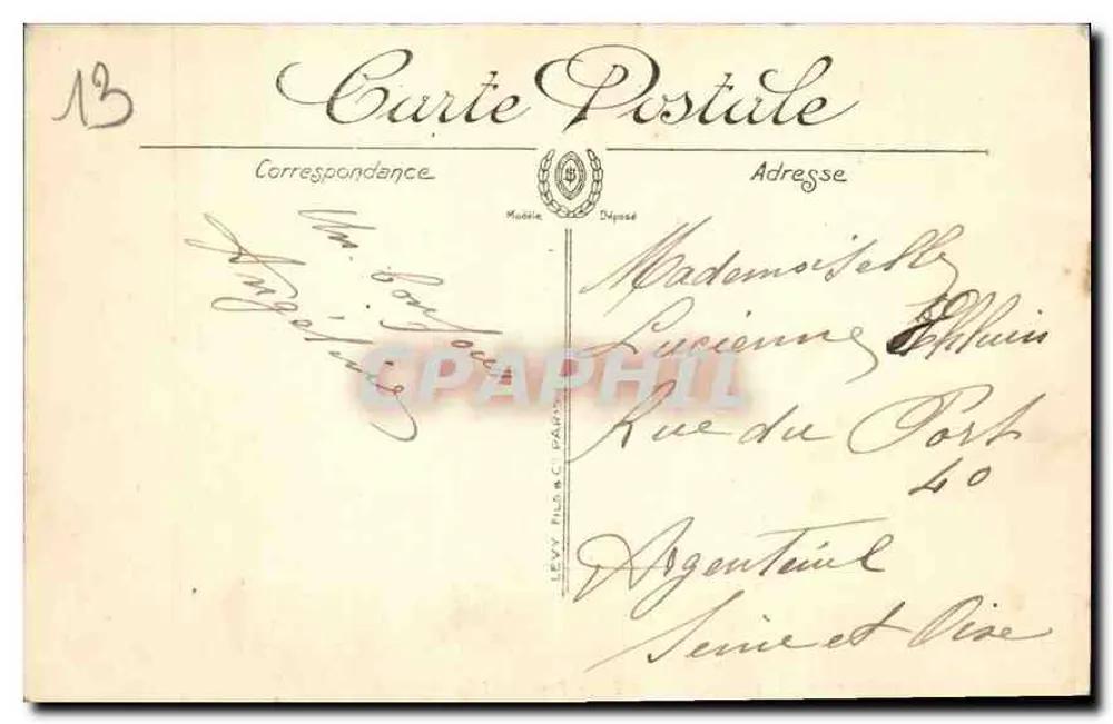 Marseille — Allgemeine Ansicht des Alten Hafens — LL. — N° 186 - Rückseite