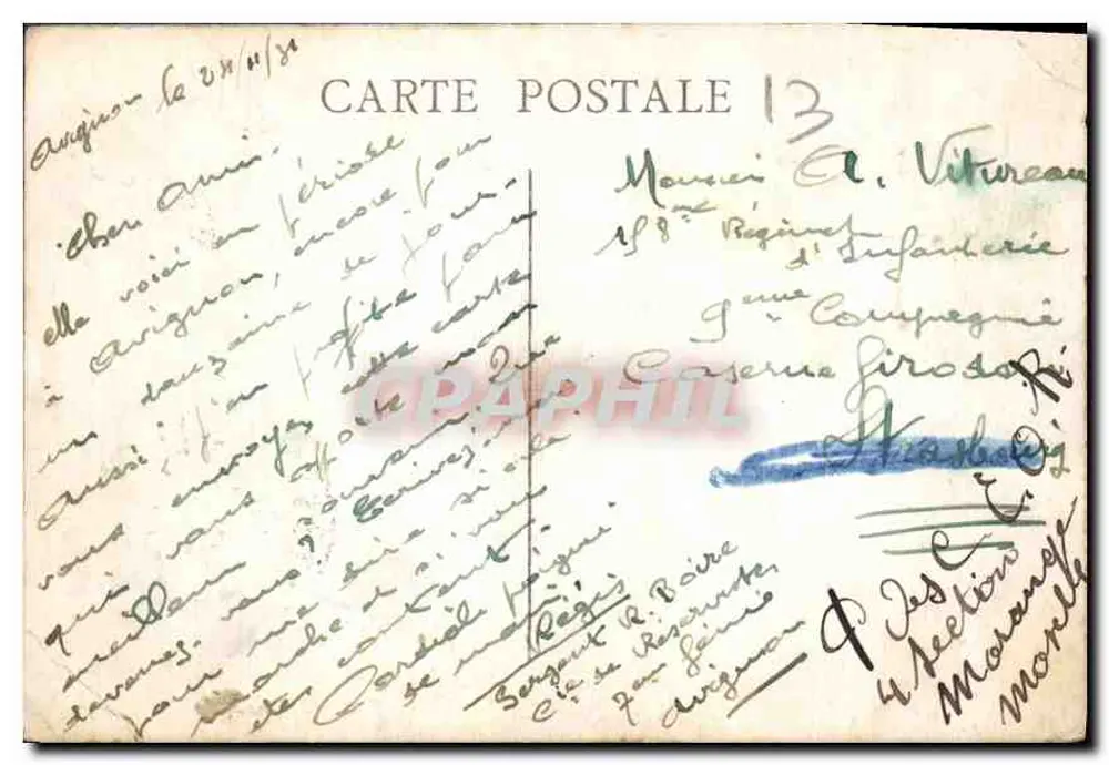 MARSEILLE — O velho Port — Exposição Colonial Internacional de Mars - Verso