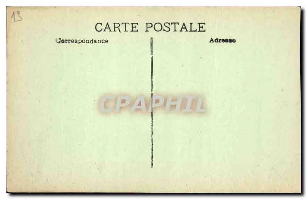 Marselha — Castelo do Pharo. — Editor: , n° 13 - Verso