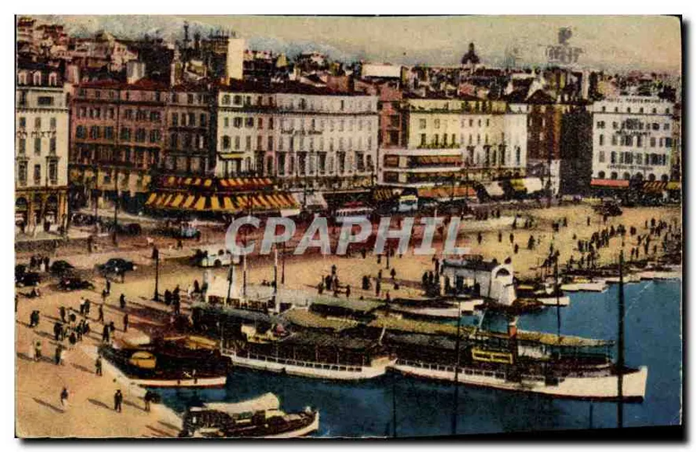 Marseille — Der Hafen und der Quai des Belges — A. Tardy - Vorderseite