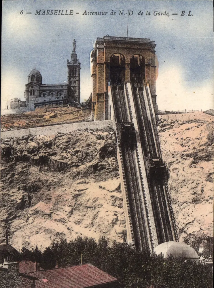 Marseille — Aufzug der Notre-Dame de la Garde — B.L. - Vorderseite