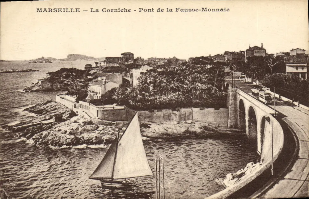 Marseille — Die Corniche — Pont de la Fausse-Monnaie - Vorderseite