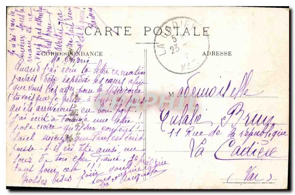 MARSEILLE — Boulevard de la Madeleine — Éditeur F. Murion, n°202 - Verso