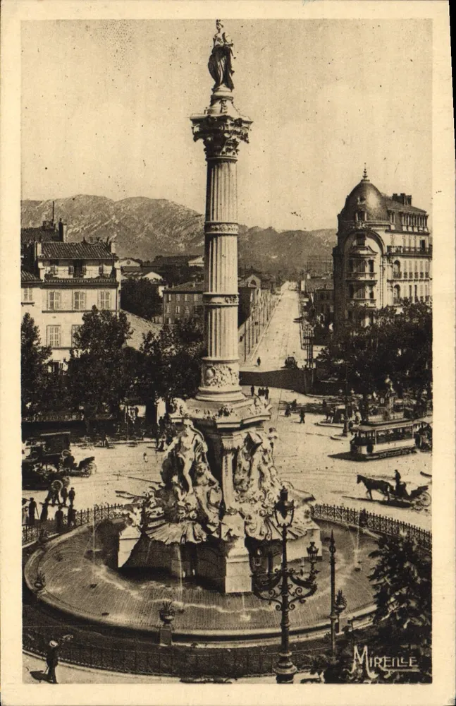 Place Castellane — Fontaine Cantini — Mireille - Vorderseite
