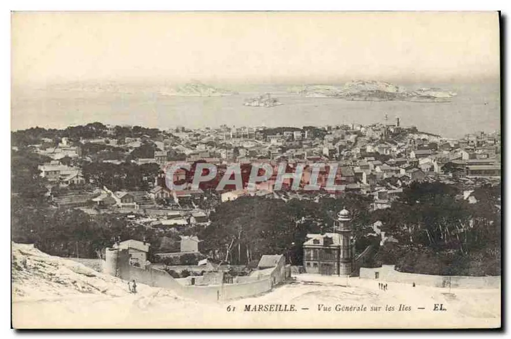 Marseille — Vista Geral sobre as Ilhas — EL. n°61 - Frente
