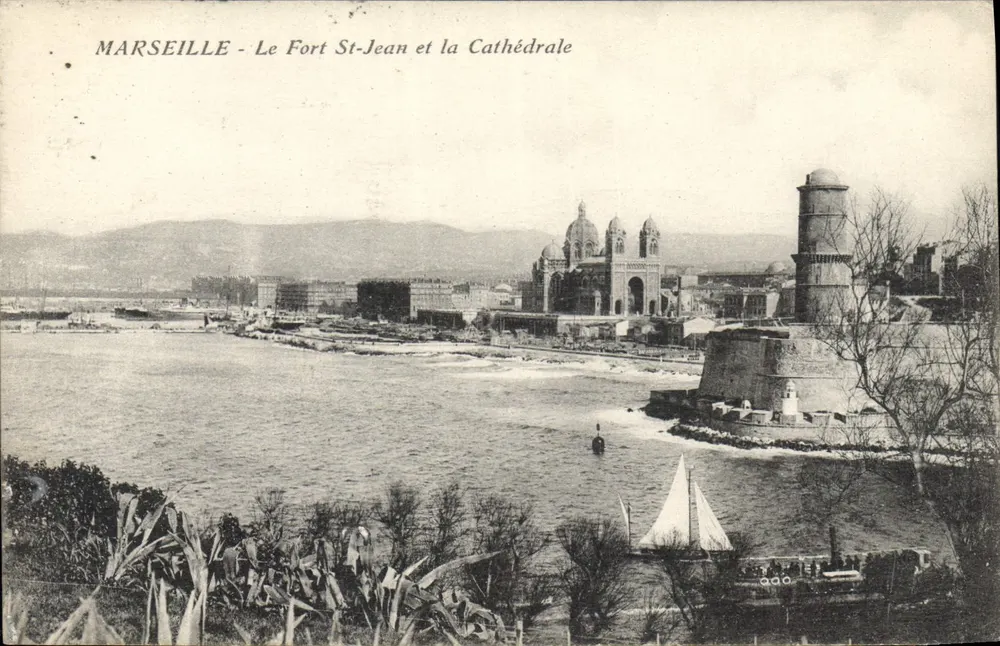 Marseille - Fort St-Jean und die Kathedrale — Edition Dork der Ansichtskarte, Nr. 12 - Vorderseite