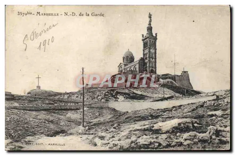 Marselha - N.-D. da Guarda — editor S. T. SERT, Marsillies, n° 3570 - Frente