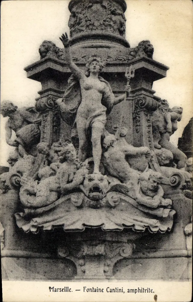 Marselha — Fonte Cantini, Amphitrite - Frente