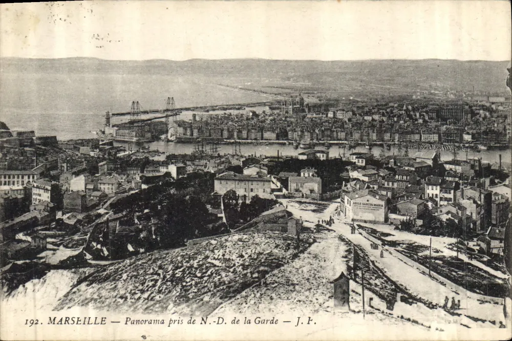 Marseille — Panoramablick von der Notre-Dame de la Garde — J.P. — n°192 - Vorderseite