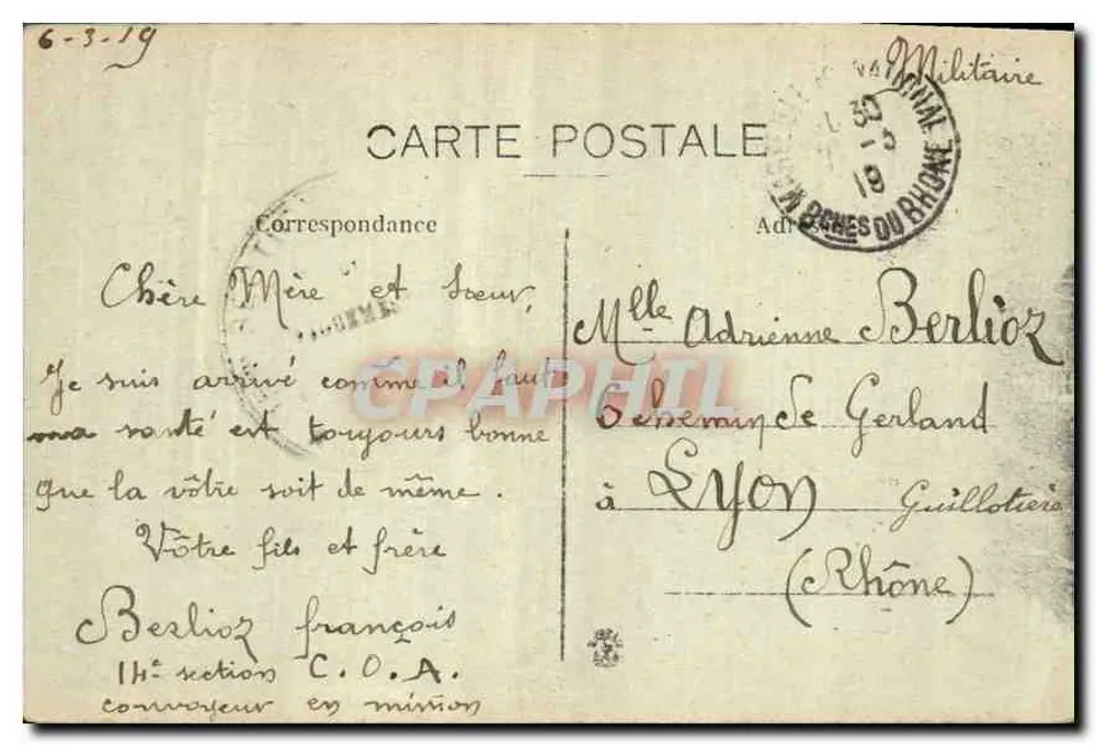 Marseille — Panoramablick von der Notre-Dame de la Garde — J.P. — n°192 - Rückseite