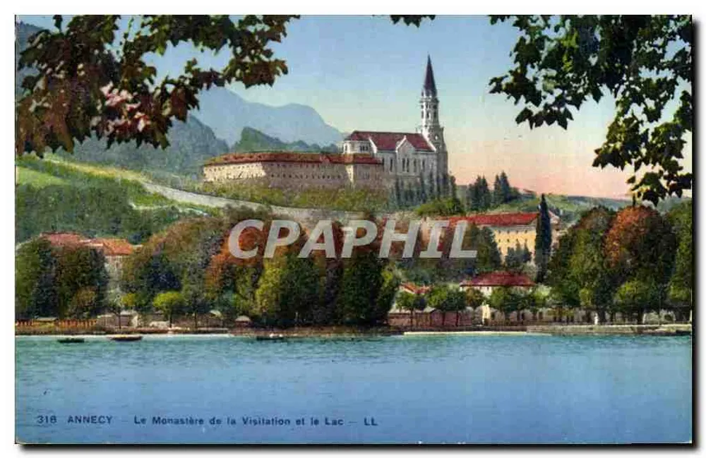 Annecy — Das Kloster der Visitation und der See — LL — n° 318 - Vorderseite