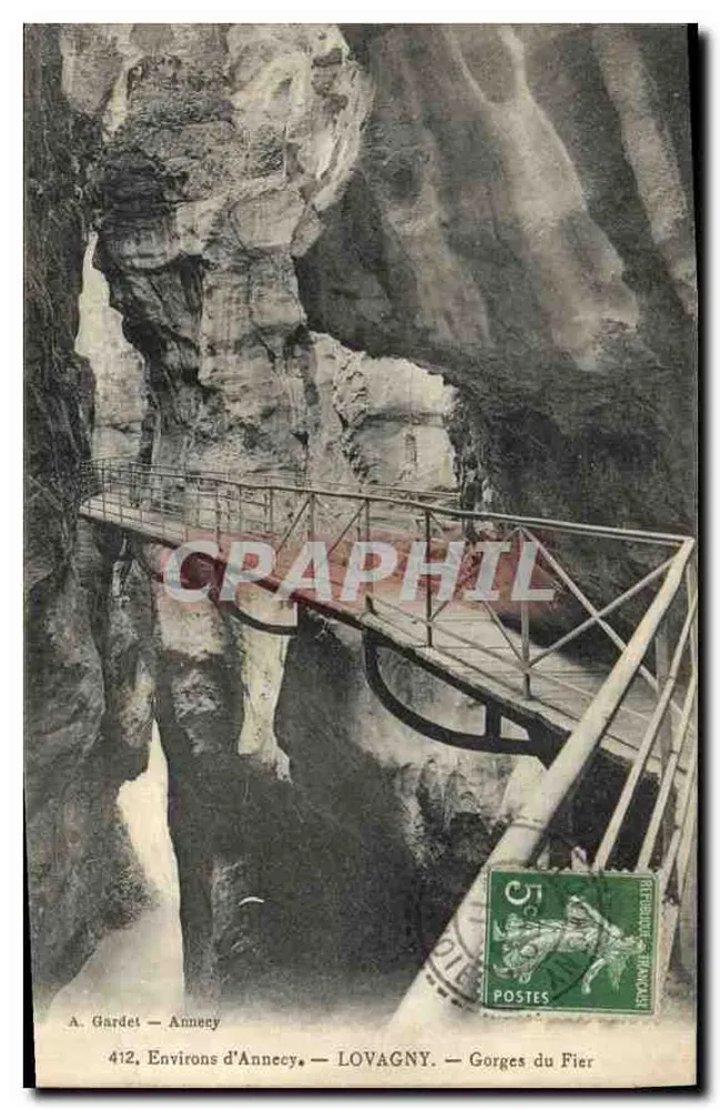 Gorges du Fier — Lovagny — Um Annecy — A. Gardet - Vorderseite