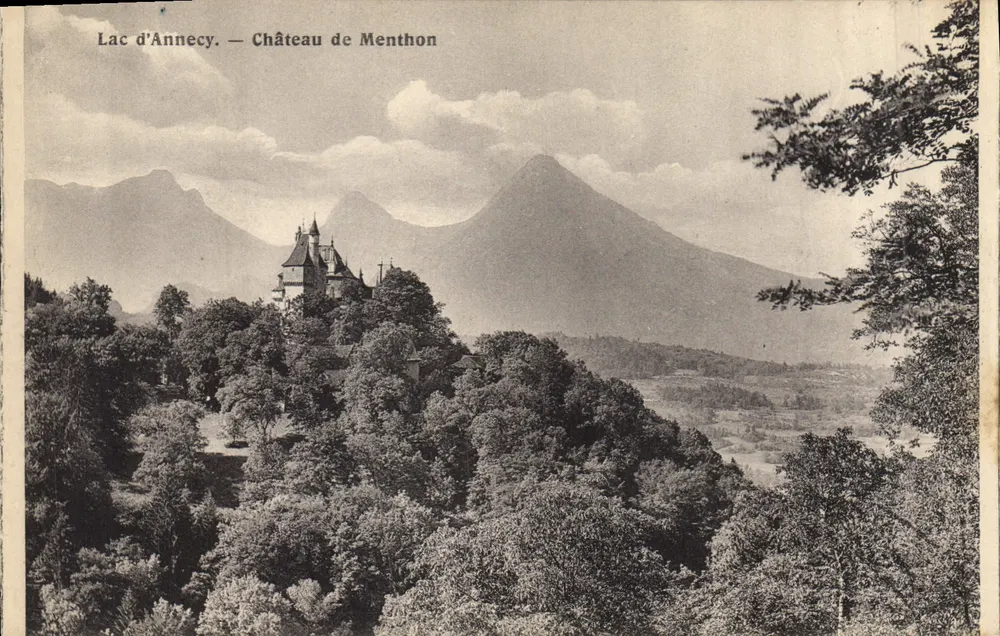 Lago de Annecy — Castelo de Menthon — Editor não identificado - Frente