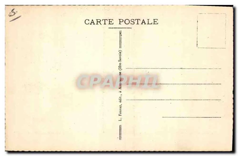 Chamonix-Mont-Blanc (Haute-Savoie) — Überquerung der Mer de Glace — L. Fauraz, Verlag - Rückseite
