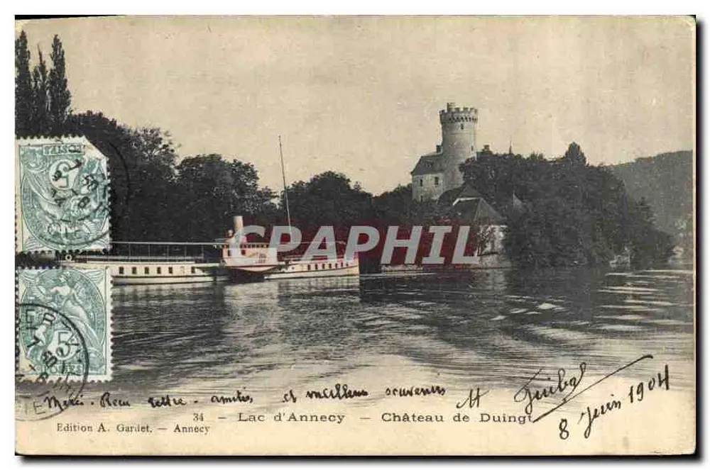 See Annecy — Schloss Duingt — Edition A. Gardet, n°34 - Vorderseite