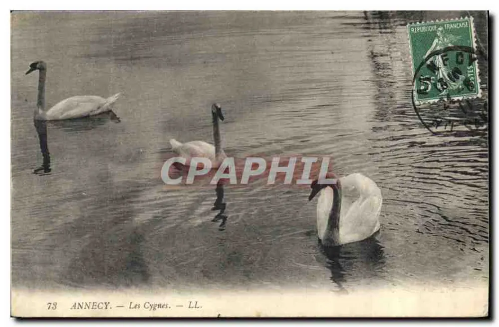 Annecy — Os Cisnes — LL. n°73 - Frente