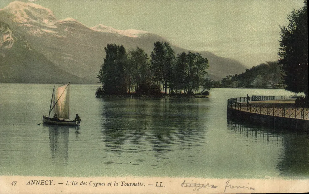 Annecy — Die Insel der Schwäne und die Tournette — LL. N° 47 - Vorderseite