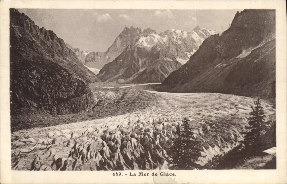 मर डी ग्लेस — मर डी ग्लेस के ग्लेशियर — एल. मोरांड, मेग्वेव (हाट सैवोइ) क्रमांक 649 - आगे
