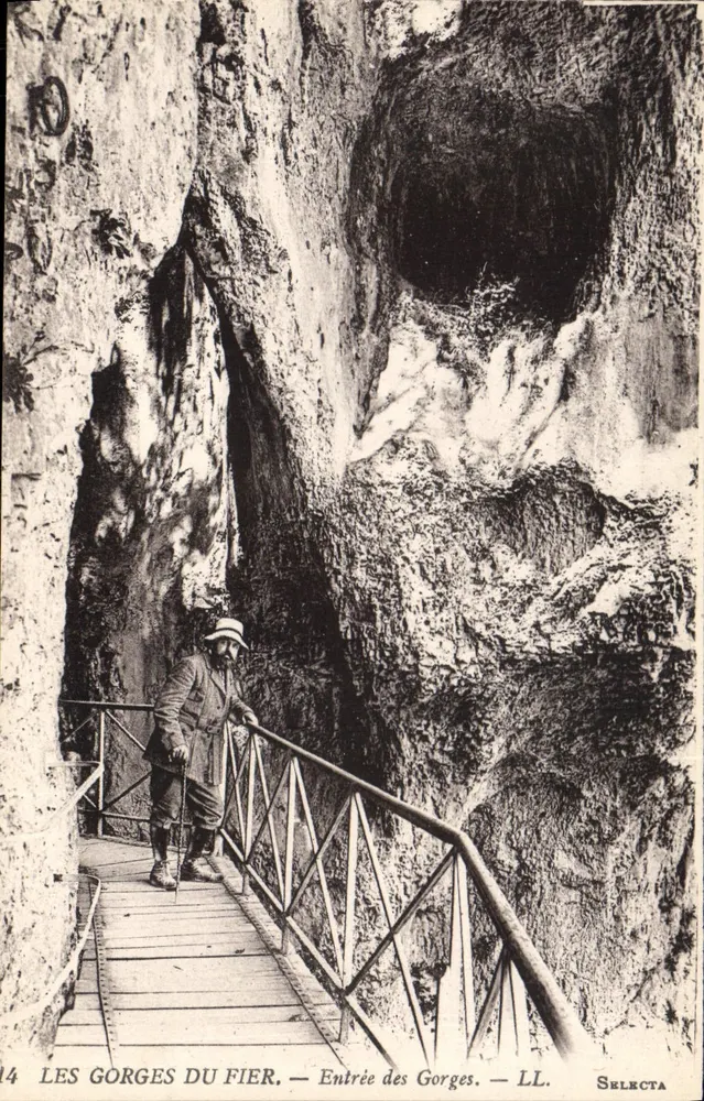 Die Gorges du Fier — Eingang zu den Gorges — LL. Selecta - Vorderseite