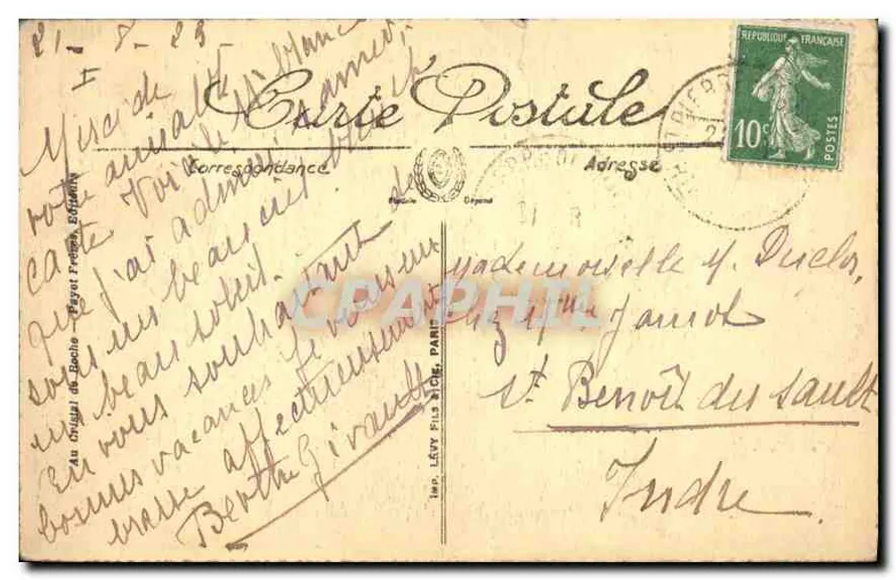 Chamonix — Hotel Chamonix-Palace diante do Monte Branco — LL, n° 304 - Verso