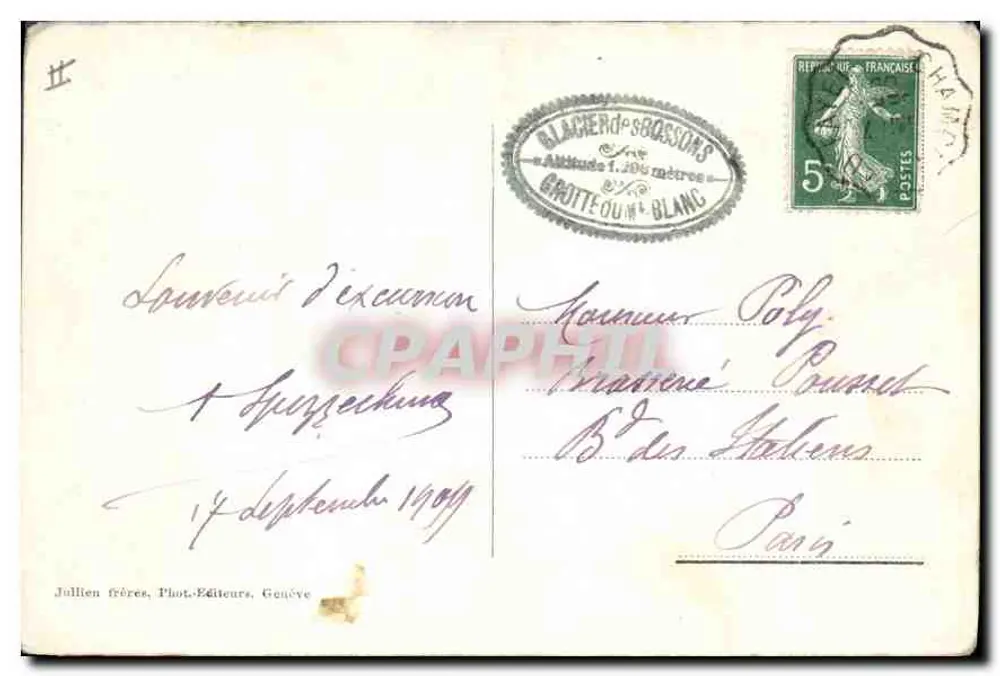 Chamonix — Glacier des Bossons — J. J. 7781 - Rewers