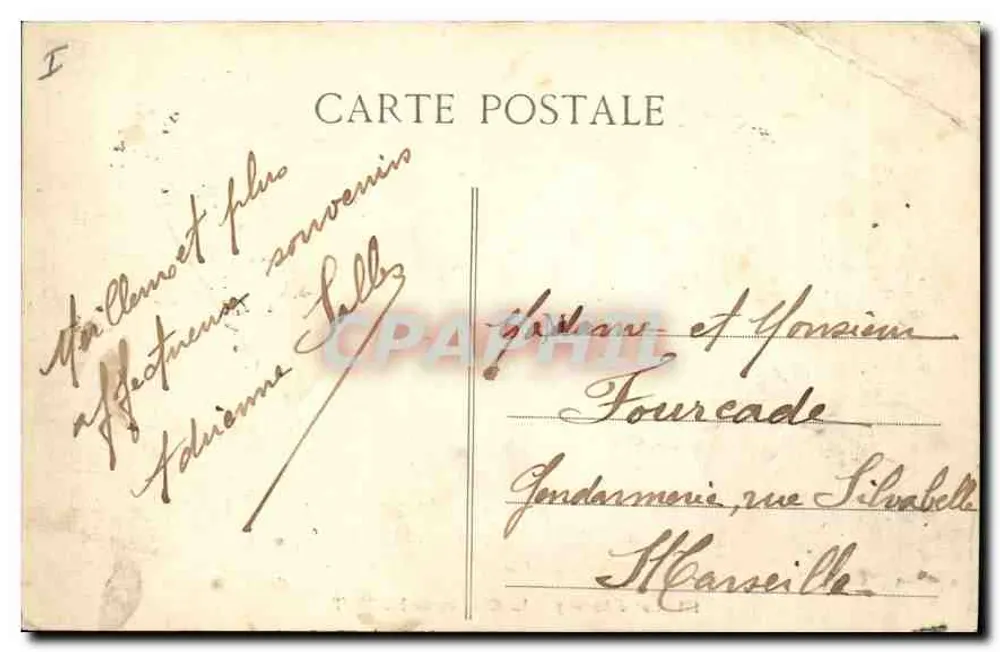 Lago de Annecy — O Castelo de DUINGT — Editor J. Buoque, n.º 131 - Verso