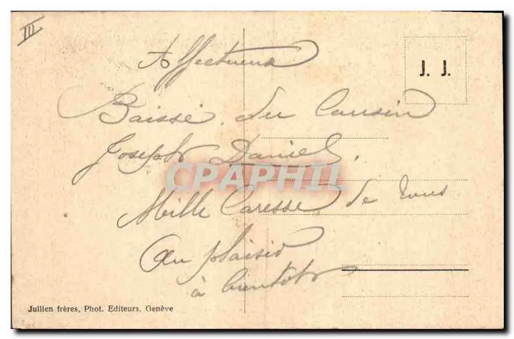 Chamonix — Chalet nad kaskadą Dard — J. J. 5983 - Rewers