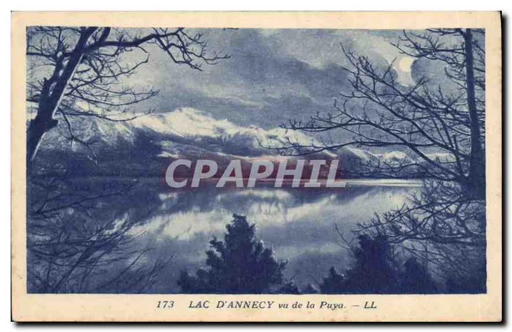 Lago de Annecy visto da Puya — LL — n° 173 - Frente
