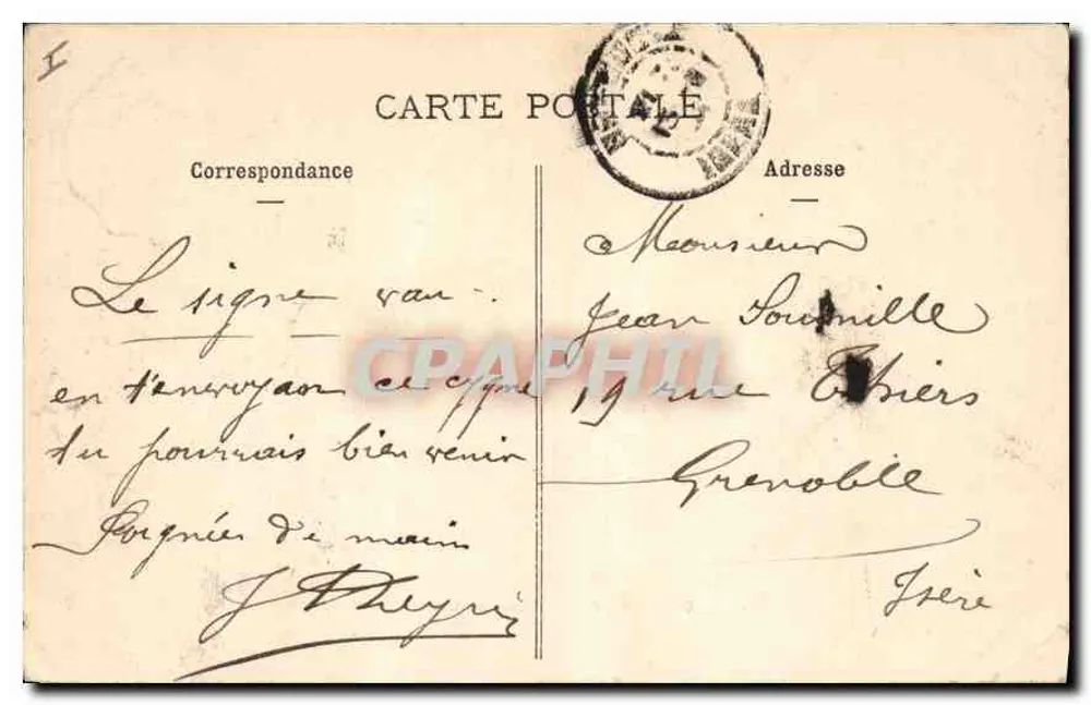 ANNECY - Schwäne am Ufer des Sees — Edition A. Gardet, Nr. 67 - Rückseite