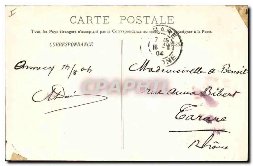 Nancy — O Ponte da Caille — LL - Verso
