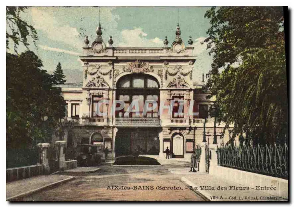 Aix-les-Bains (Savoie) - La Villa des Fleurs - Eingang - 709 A - Coll. L. Grimal, Chambéry - Vorderseite