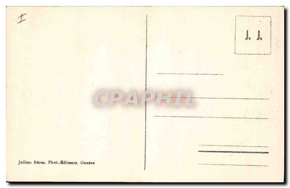 Aix-les-Bains — Le Petit Port und die Dent du Chat — J.J. 8429 - Rückseite