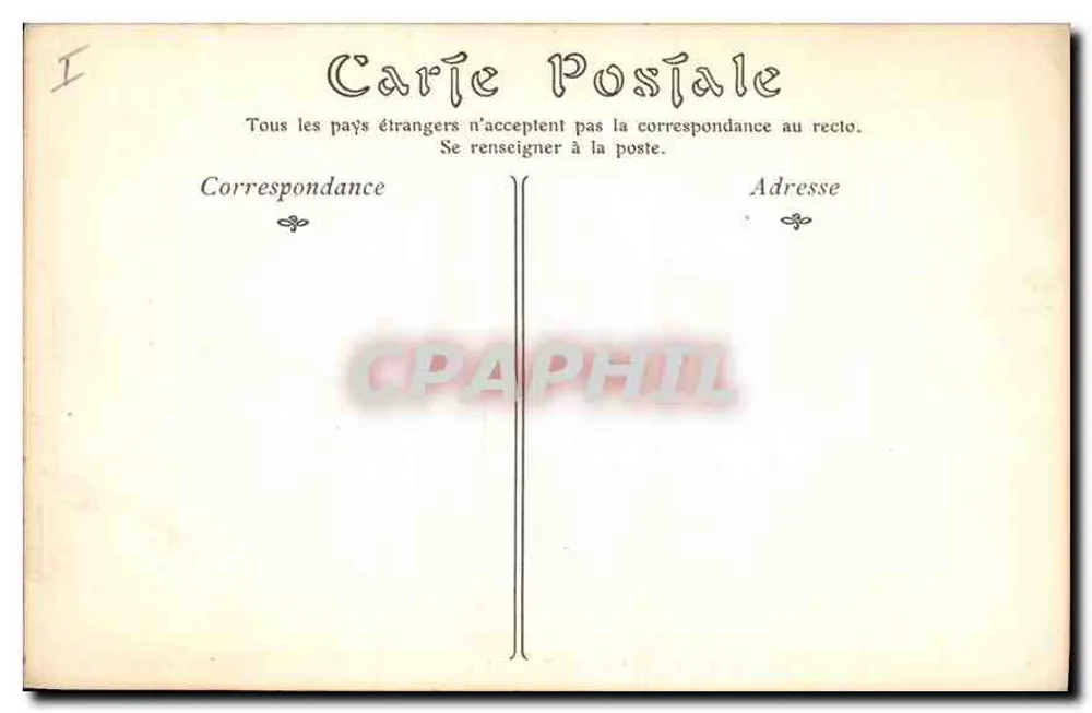AIX-LES-BAINS — A Villa das Flores — editor C.P.A. n° 140 - Verso