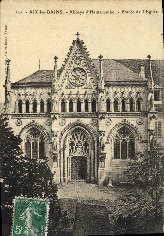 Aix-les-Bains - Abtei Hautecombe - Eingang zur Kirche - Vorderseite