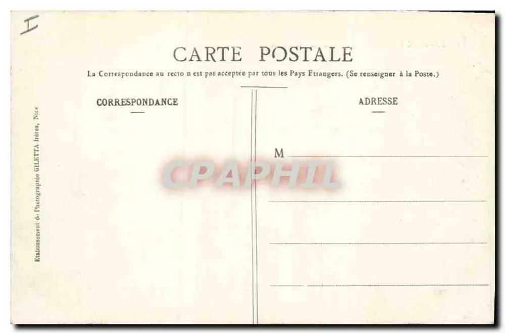 AIX-les-BAINS - Castello di Rocher du Roi — Collezione Artistica, Edizione Gilletta, n°2243 - Verso