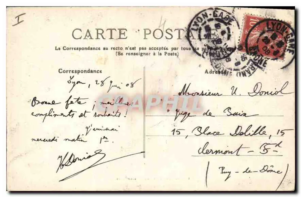 Aix-les-Bains, l'Établissement Thermal — Uitgave van het Palais de la Carte, Aix-les-Bains - Achterkant