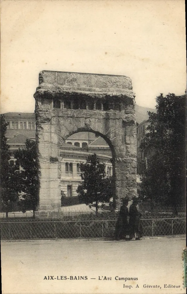AIX-LES-BAINS — L'Arc Campanus — Imp. A Gérente, Editora - Frente