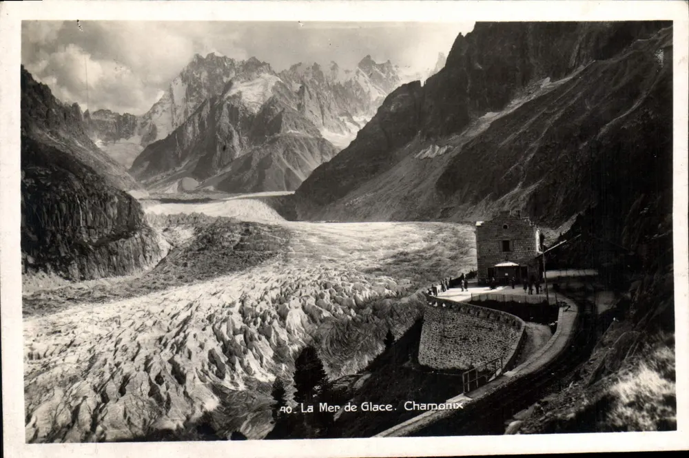 O Glaciar da Mer de Glace - Chamony — Foto Mont-Blanc Gay Coquet, n°40 - Frente