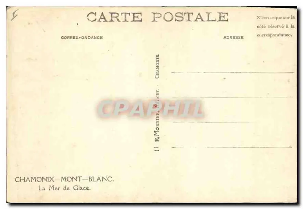 Chamonix-Mont-Blanc — A Mar de Gelo — editor Chamonix-Mont-Blanc - Verso