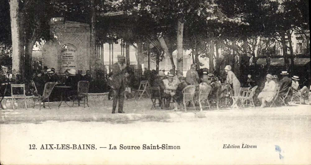 Aix-les-Bains — A Fonte São Simão — Edição Litrem - Frente
