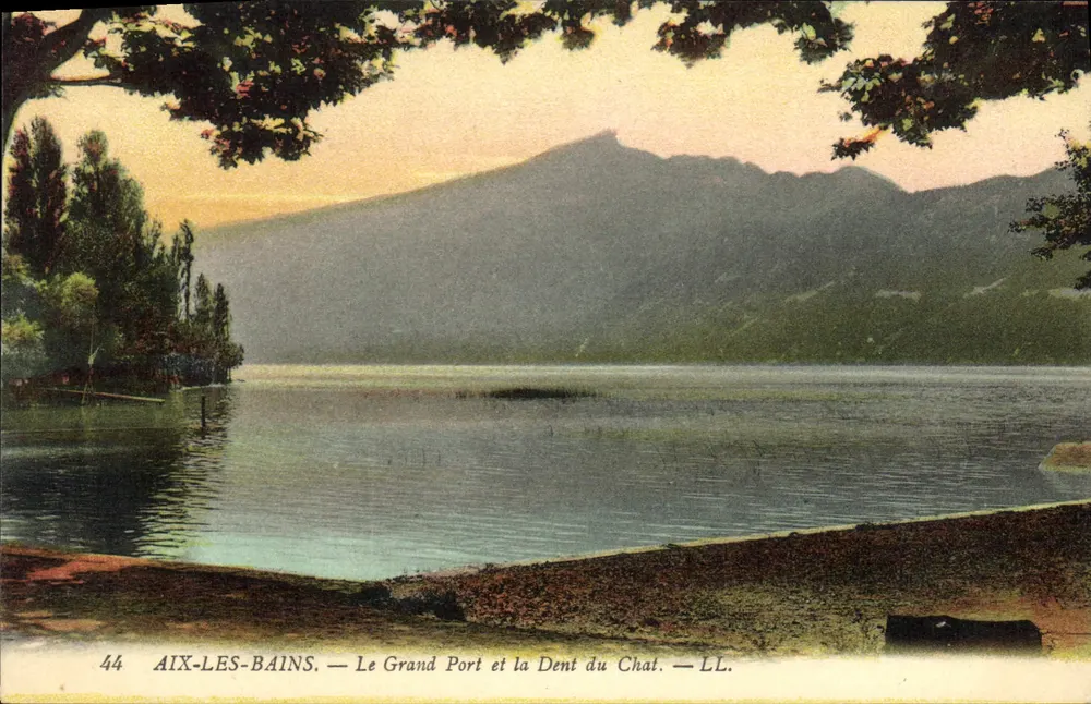 Aix-les-Bains — Ansicht des Grand Port und der Dent du Chat — LL. — Nr. 44 - Vorderseite