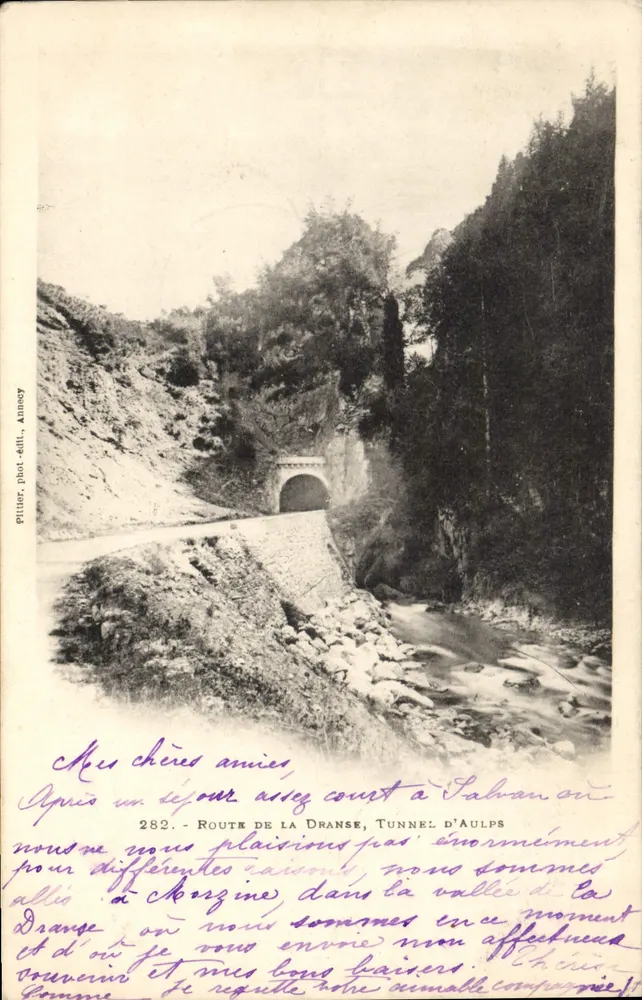 Route der Dranse, Tunnel von Aulps — phot. Adit., Annecy, Nr. 282 - Vorderseite