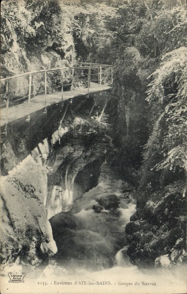 Gorges do Sierroz — Arredores de Aix-les-Bains — Editor L. Neyt Haus, n° 2153 - Frente